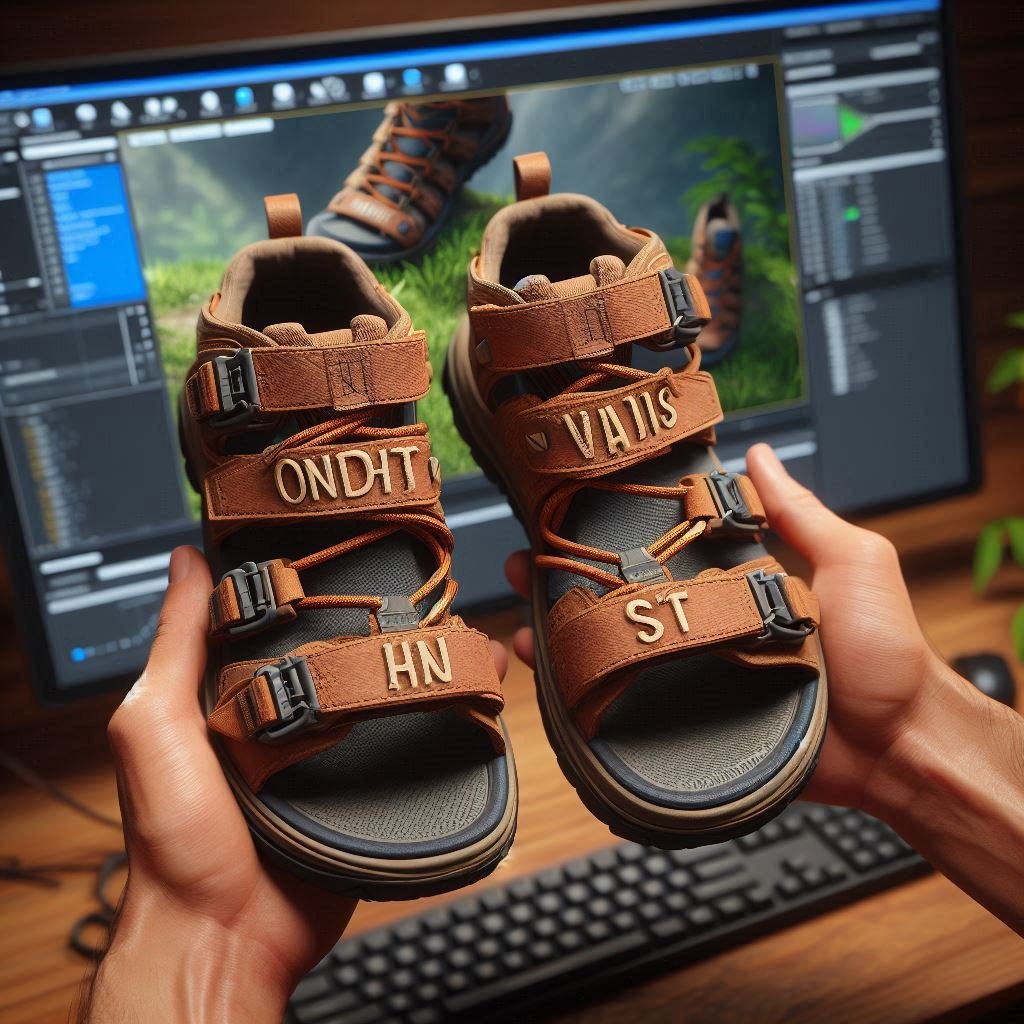 personalized hiking sandals with initials